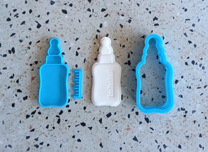 Baby Bottle 8.5cm embosser & cutter set