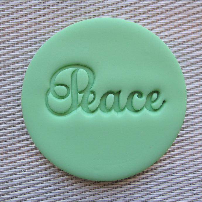 PEACE Fondant Embosser / Cookie Stamp