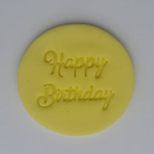 Load image into Gallery viewer, Happy Birthday Fondant Embosser / Cookie Stamp (style 2)